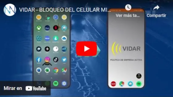 Video de YouTube de Vidar Control de Celular | Innovaria